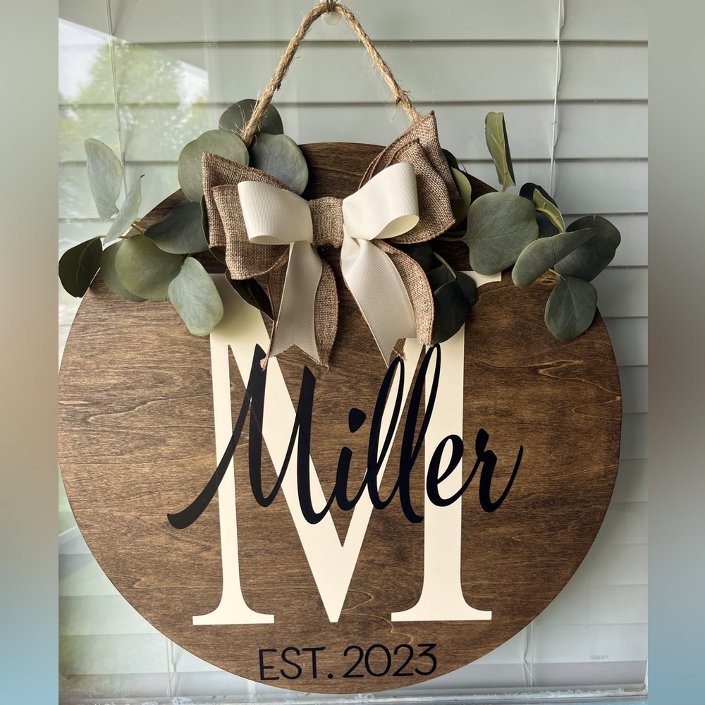 Last Name/Family Name Wood Sign